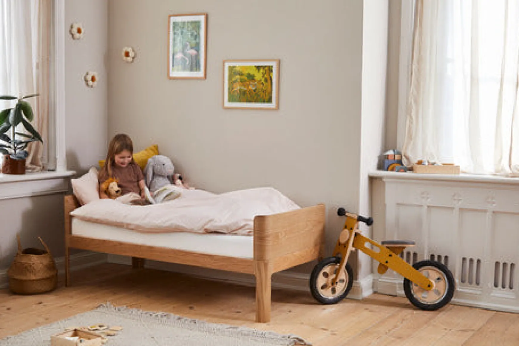 NOVA Juniorbett, Oak, 150x70 cm