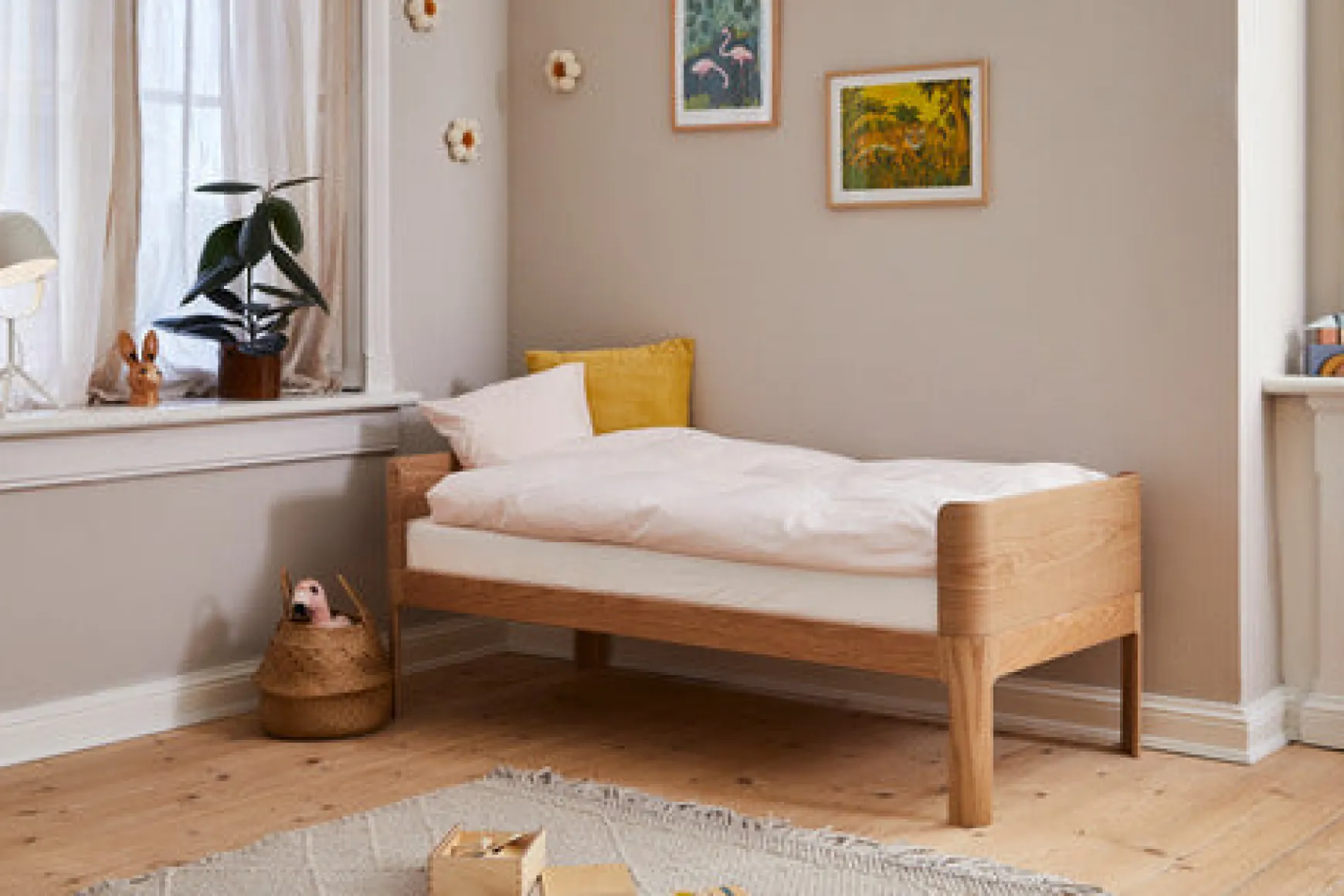 NOVA Juniorbett, Oak, 150x70 cm