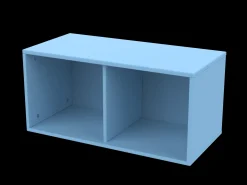 ROOMIE Bücherregal, 72 cm, MDF, Blue Skies
