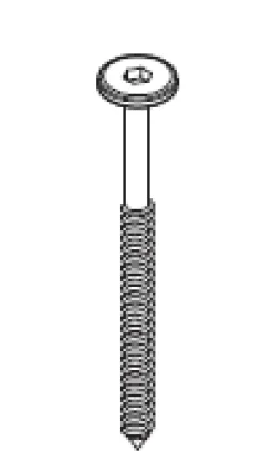 Threaded screw