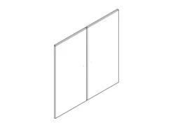 Tür für Schrank oder Regal 2 Stück - Roomie